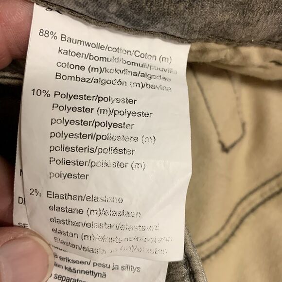 Basler Julienne European Tan Cotton Snake Print High Rise Skinny Jean Size 18 - Picture 15 of 16